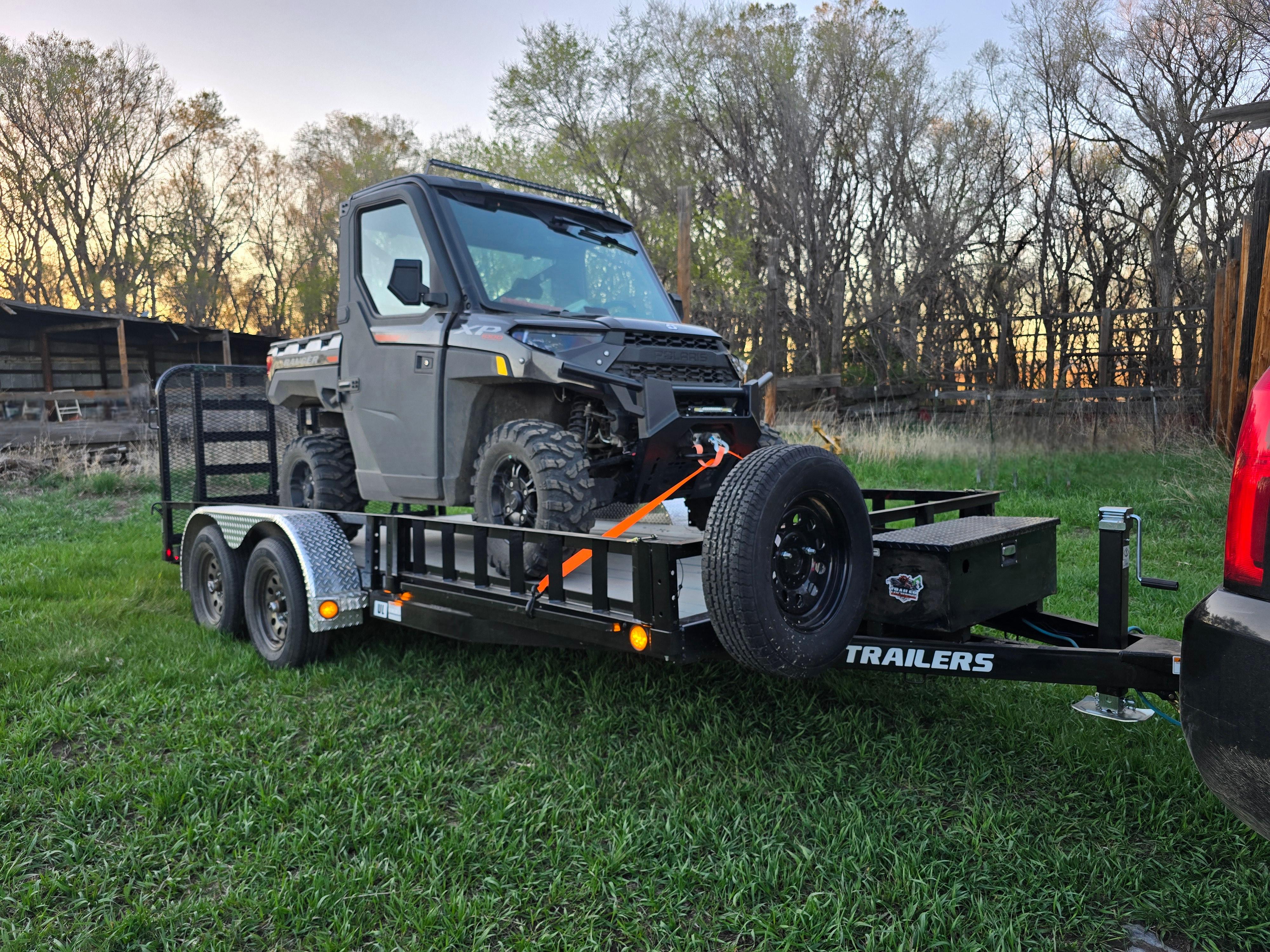 Utility trailer rental Bismarck - versatile trailers for UTVs ATVs lawn equipment and cargo